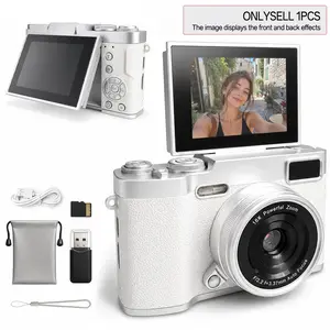 Flip Cover Ccd Digital Camera, Includes Memory Card & Reader, Flip Screen, Video Recording, 2.4 Inch LCD, Rechargeable Compact, Travel Friendly