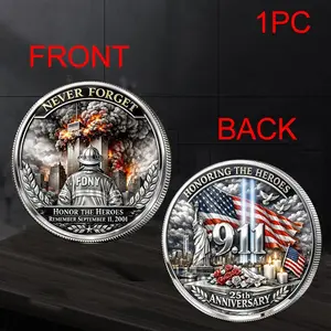 1 Piece 9/11 Commemorative Coin, Not Plated with Precious Metals, Other Entertainment Memorabilia, No Ca Prop 65 Compliance