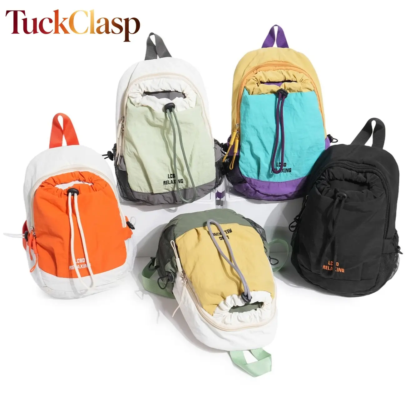 2026 Summer New Color Block Outdoor Backpack for Men Women, Lightweight Hiking Camping Daypack, Sports Travel Storage Rucksack