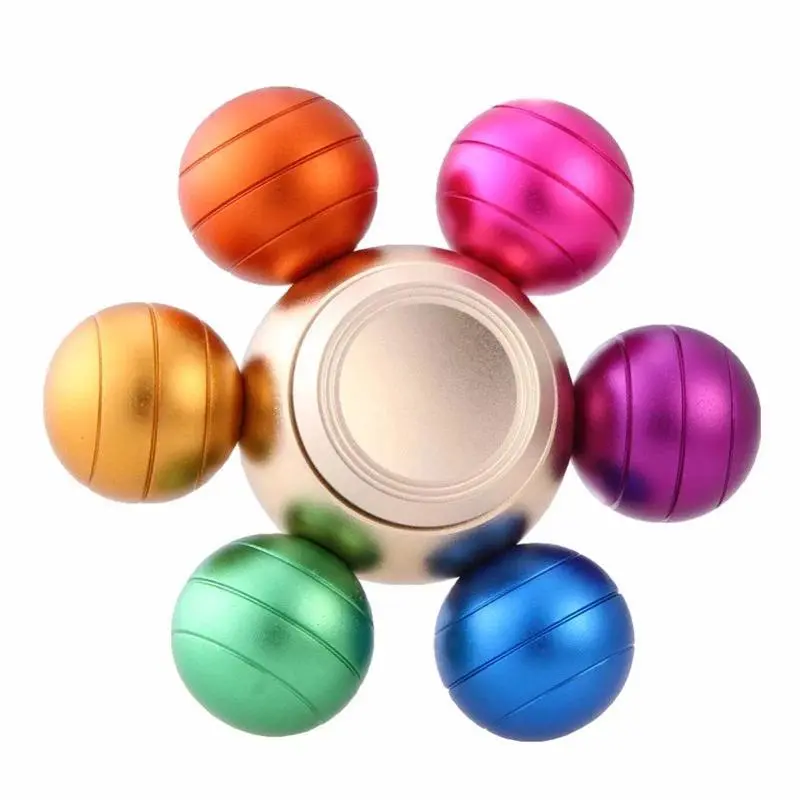 Metal Hand Spinner Fidget Toy - 60x60x20mm Aluminum Alloy Gyroscopic Decompression Toy with Steel Clamps, Unisex EDC Gadget for >14 Years Old, 60*60*20Mm