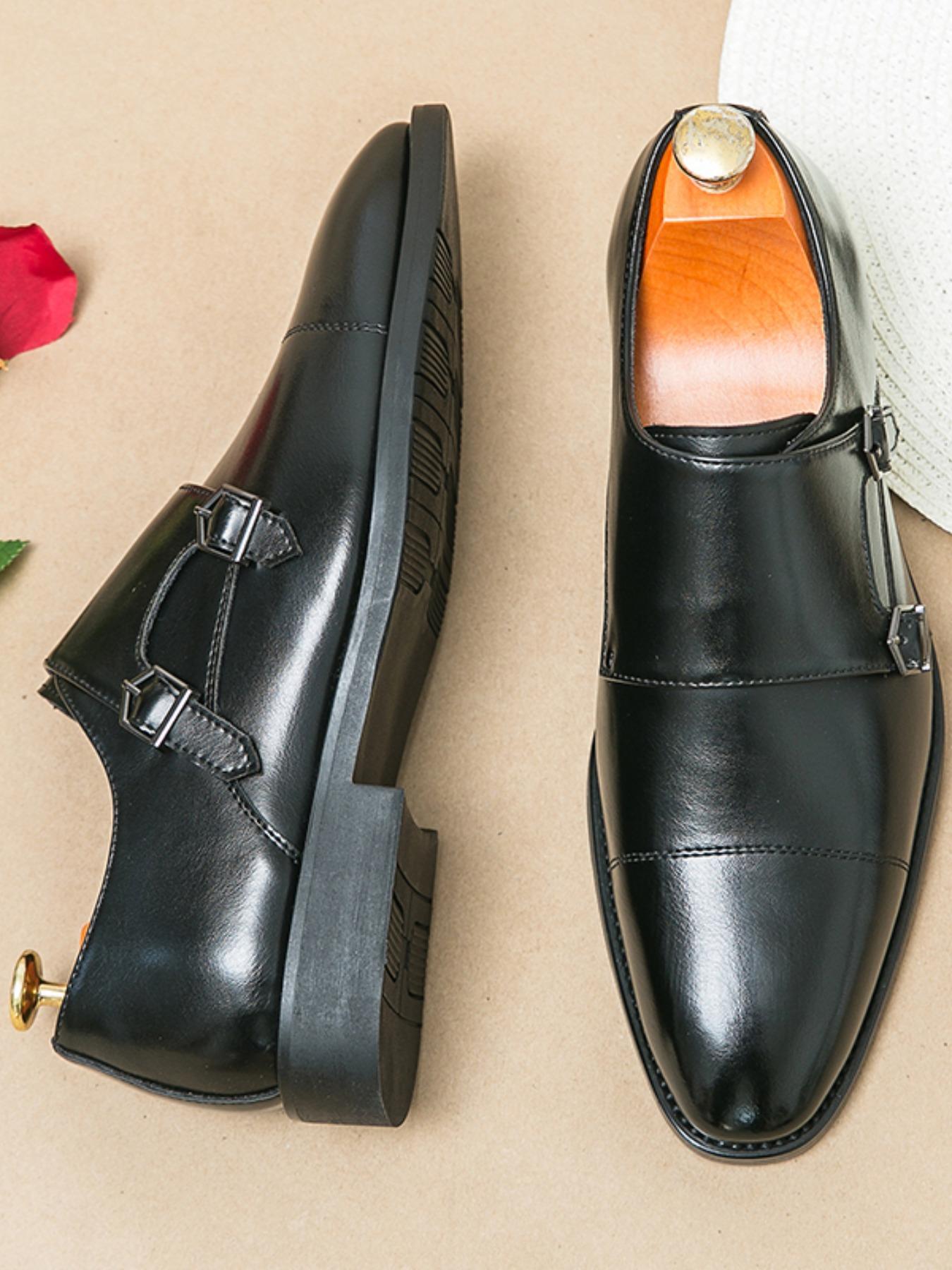 Men's Business Formal Dress Shoes, Fashionable Pointed Toe Shoes for Work Office, Male All-match Commuter Shoes for Daily Wear, Boy