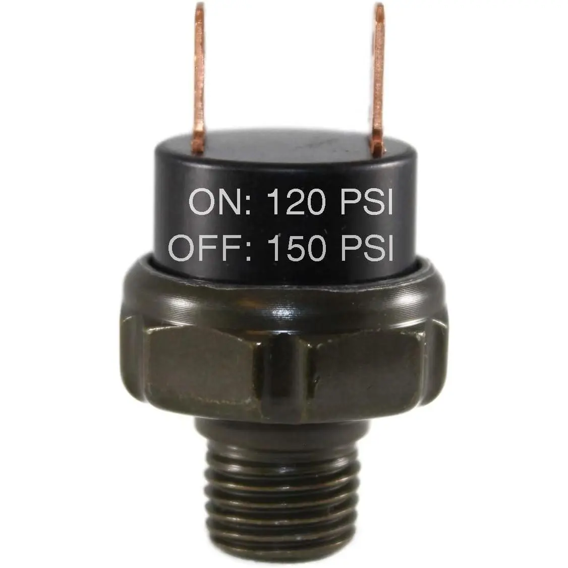 120-150 PSI Air Pressure Switch Tank Mount Type Thread 1/4" NPT 12V/24V for Train/Air Horn 1/4inch