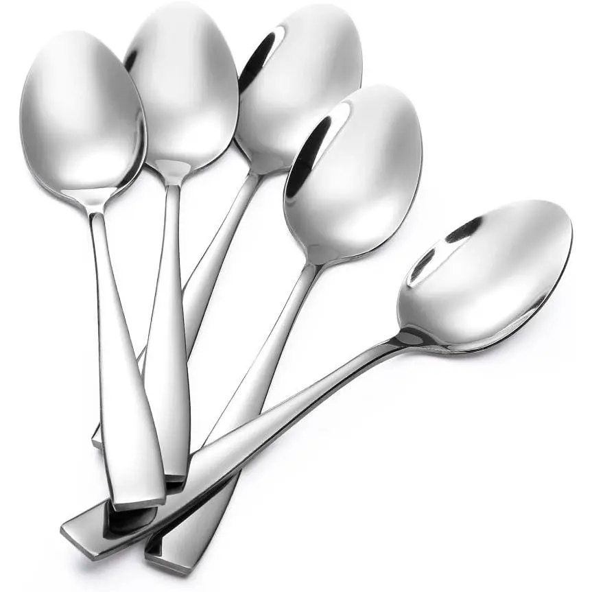 12- Large Stainless Steel Dinner Spoons,8 Inches