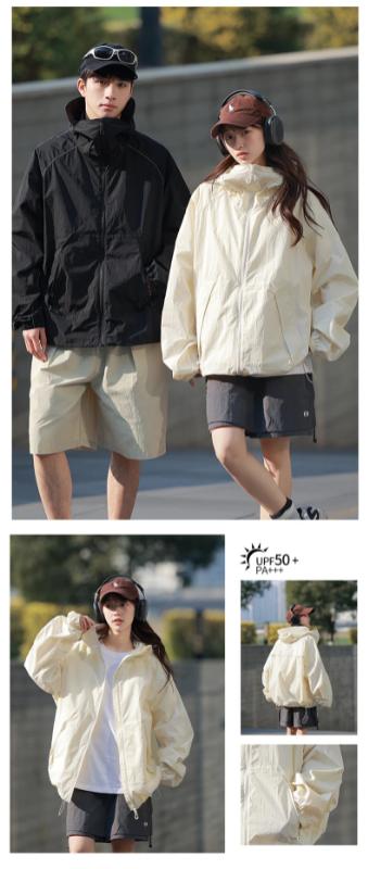 Kyn Apparel Outdoor Sunscreen Clothing Summer Hiking Jackets UPF50+ Ultraviolet Protection Couple's Hooded Jacket Traveling Hiking Fishing