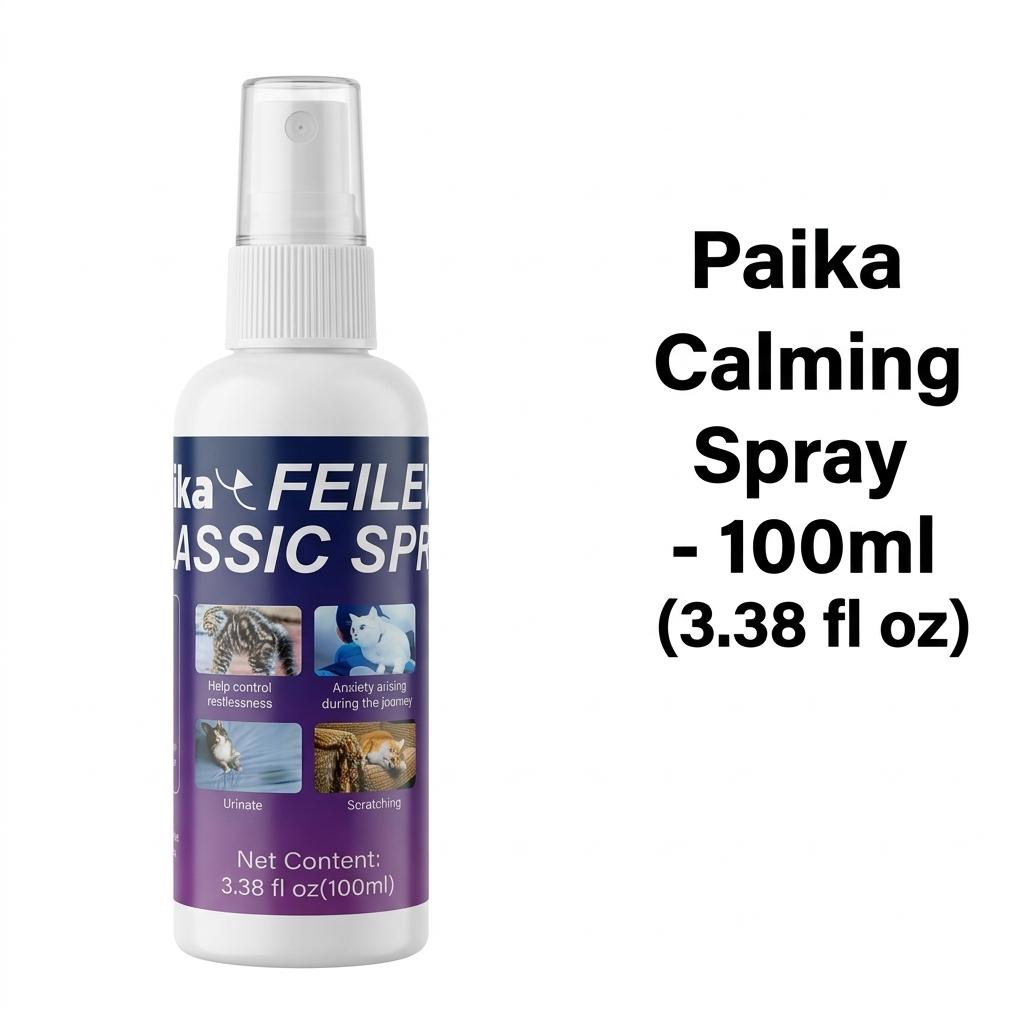 Paika Pet Emotion Spray, Calming Aroma for Dogs & Cats, Stress Relief Mist, Natural Ingredients, Safe for Daily Use, Ideal Gift for Pets