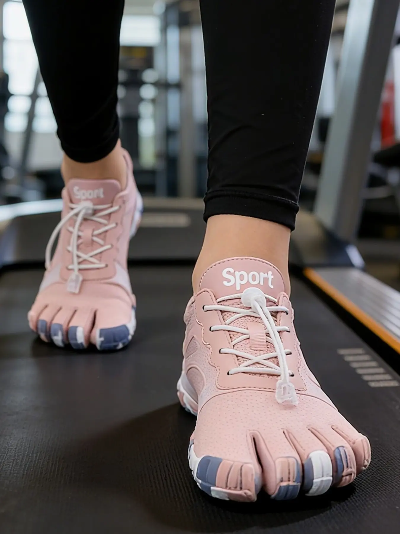 Women's Split-Toe Barefoot Shoes, Anti-Slip Shock Absorption Quick-Dry, Breathable Elastic Mesh, Soft Rubber Sole, Yoga Beach Gym