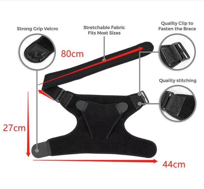 Adjustable Shoulder Support Brace with Compression Pad for Rotator Cuff Relief AC Joint Pain Recovery Left Right Shoulder Injury Stabilizer Adjustable Shoulder Support Brace with Compression Pad for Rotator Cuff Relief AC Joint Pain Recovery Left Right Shoulder Injury Stabilizer