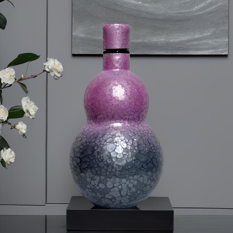 Vintage Chinese Style Gourd Design Thermos Bottle, Stainless Steel Insulated Bottle, Portable Drinking Cup for Home Office Outdoor, Drinkware