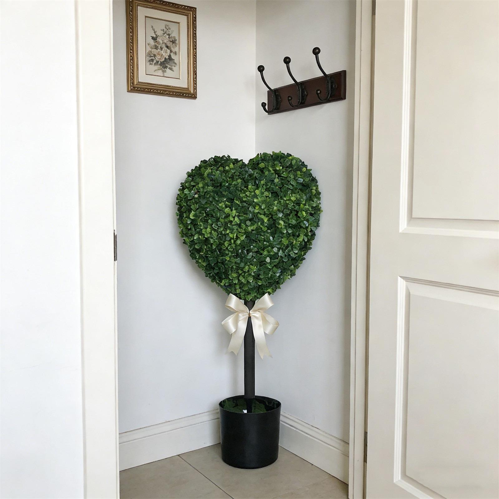 Heart-Shaped Artificial Boxwood Topiary Tree with Pot | Valentine's Day Romantic Decor | Indoor Outdoor Faux Plant for Porch & Entryway | Maintenance-Free Spring Home Accent Heart-Shaped Artificial Boxwood Topiary Tree with Pot | Valentine's Day Romantic Decor | Indoor Outdoor Faux Plant for Porch & Entryway | Maintenance-Free Spring Home Accent