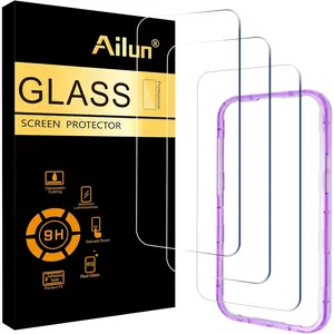 3 Pack Screen Protector for iPhone 17 Pro Max [6.9 inch] with Installation Frame, Tempered Glass, Sensor Protection, Dynamic Island Compatible, Case Friendly
