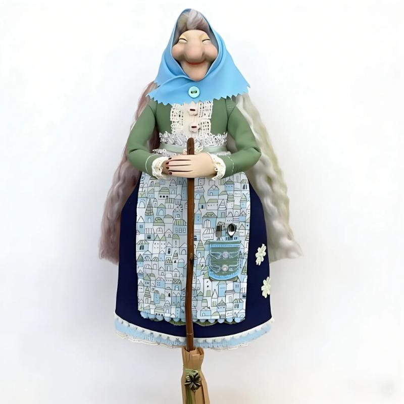 Creative Kitchen Resin Witch Doll - Durable Resin Whimsical Design for Kitchen Decor.