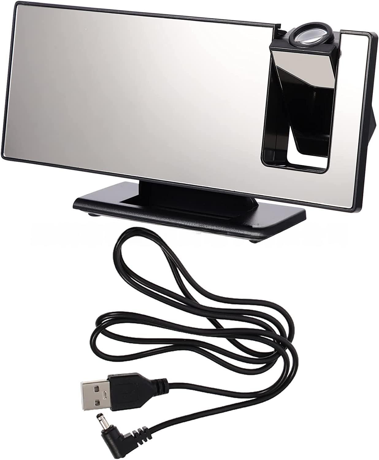 LED Projector Clock Desktop Electronic Clock Home Companion with Large Display and Adjustable Angle for Easy Viewing