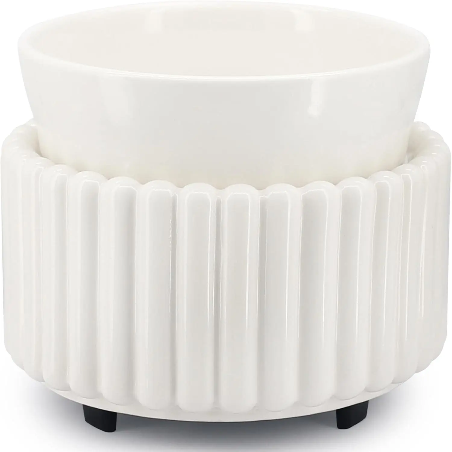 Ceramic Wax Melt Warmer 3-in-1 Candle Wax Warmer for Scented Wax Melter Electric Fragrance Wax Burner for Home Office Bedroom Gift & Decor…