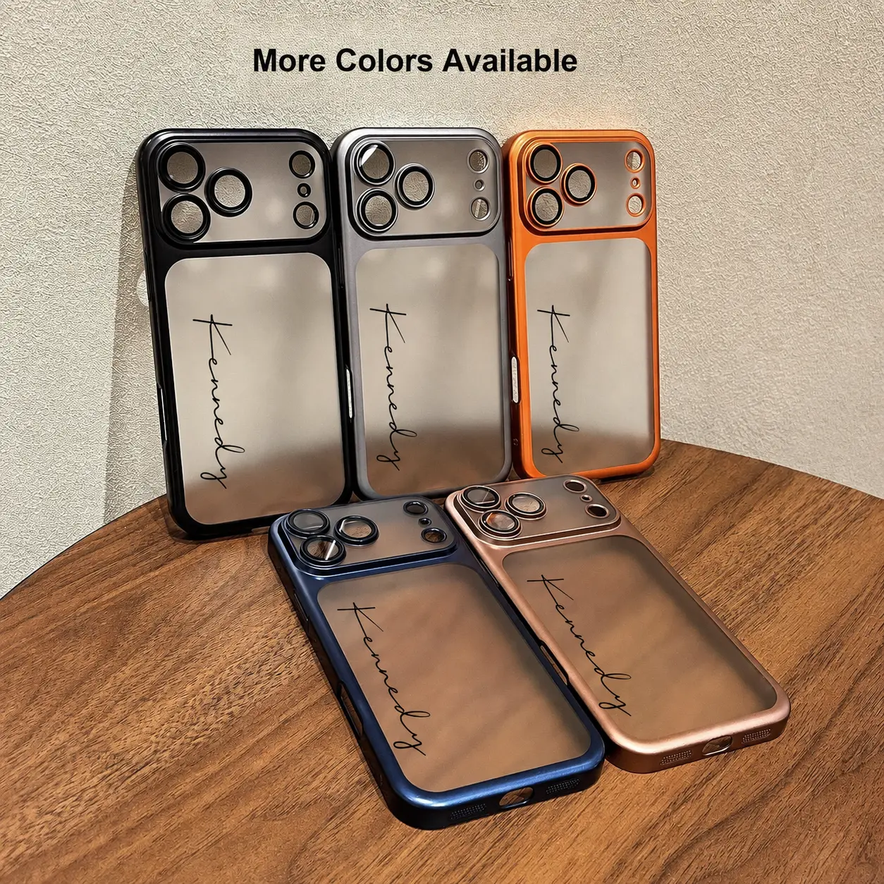 【Custom Text Personalized】Custom Text Personalized Phone Case for iPhone 17/16/15/14/13 Series, DIY Name Custom Case, Matte PC Hard Back Protective Cover