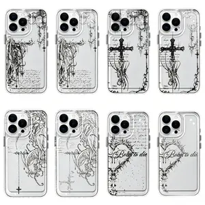 Suitable Ins Style Creative Fashion New Mobile Transparent Phone Case For Samsung Galaxy iPhone 17 16 15 14 13 12 Pro Max Plus Anti Fall Birthday And Holiday Gifts Case Cover |   All models of Apple mobile phones