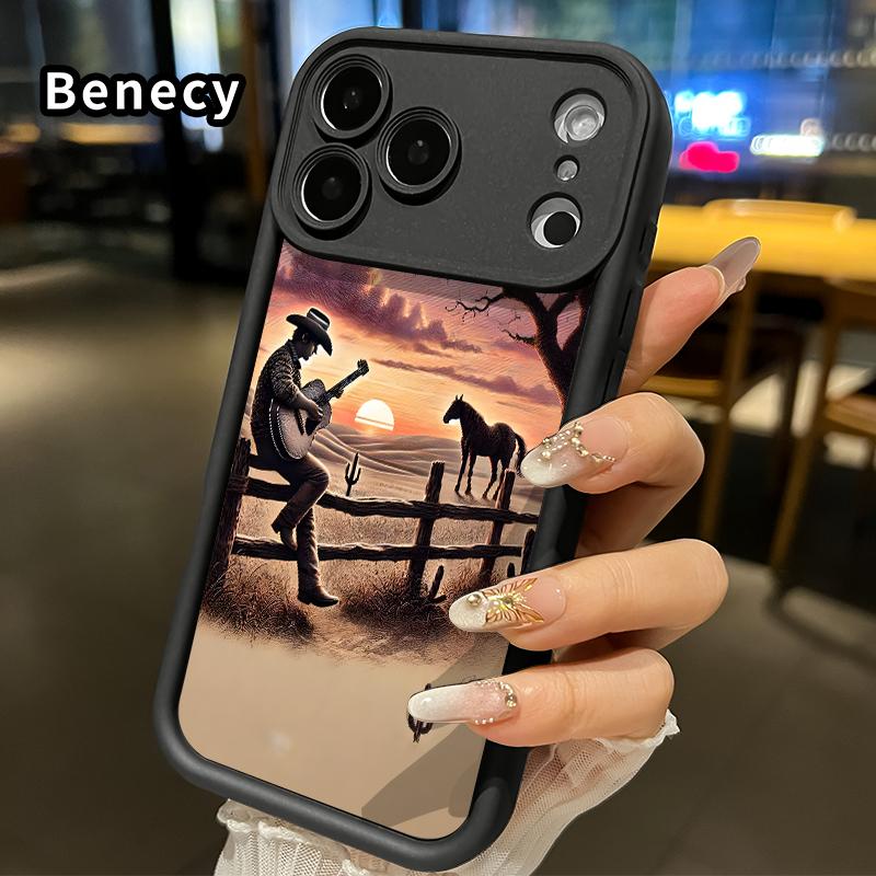 TPU Phone Case for iPhone 17 Pro Max 16 15 14 Plus 13 12 Mini 11 XR X XS Air E Western Culture Cowboy Pattern Pocket-Friendly Shockproof Silicone Protective Soft Smartphone Casing TPU Phone Case for iPhone 17 Pro Max 16 15 14 Plus 13 12 Mini 11 XR X XS Air E Western Culture Cowboy Pattern Pocket-Friendly Shockproof Silicone Protective Soft Smartphone Casing