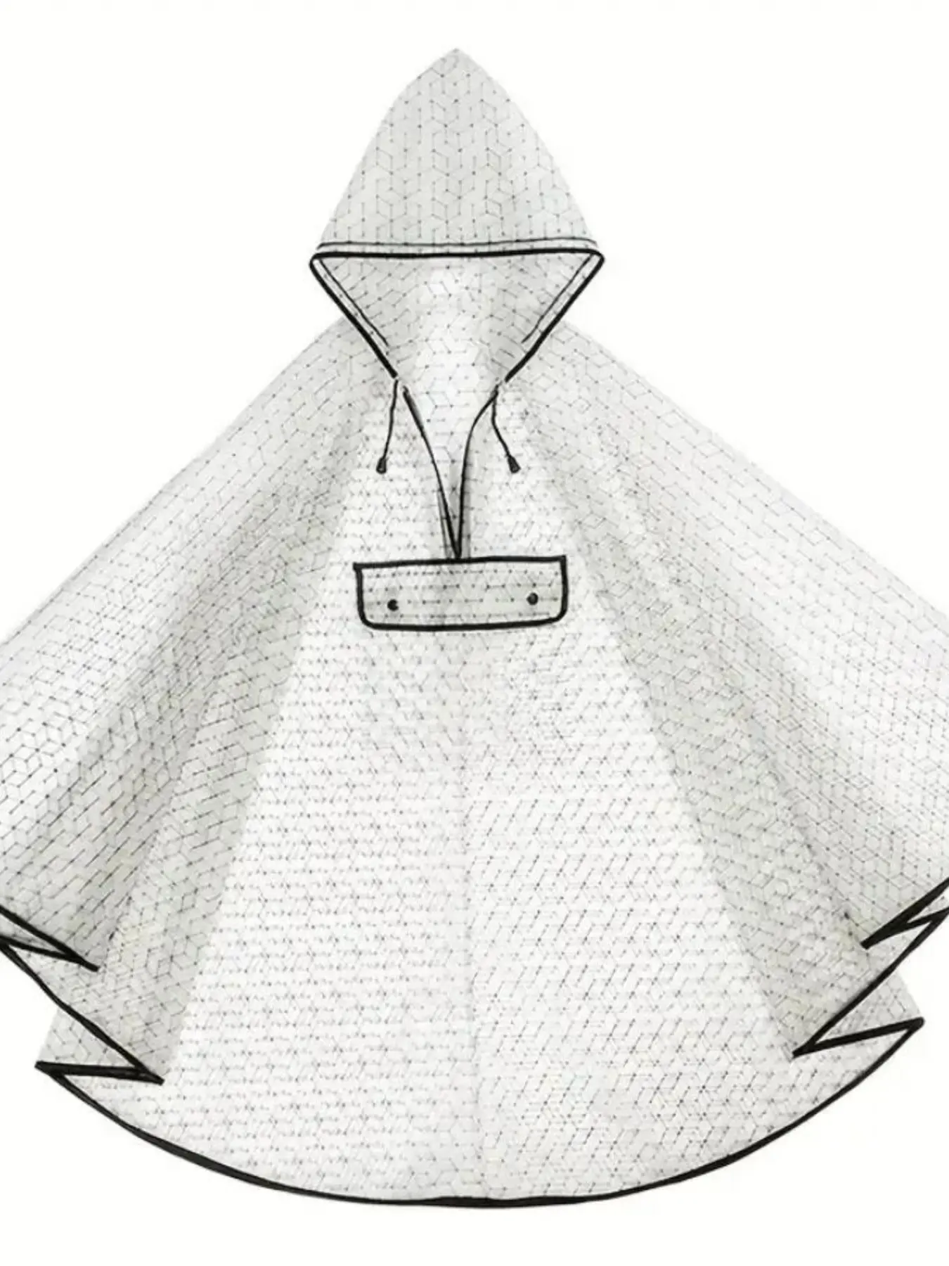 Fashion Clear Eva Rain Cape Waterproof Poncho, Ideal for Outdoor Activities, Hiking & Cycling, Durable Design for Daily Use
