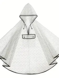 Fashion Clear Eva Rain Cape Waterproof Poncho, Ideal for Outdoor Activities, Hiking & Cycling, Durable Design for Daily Use