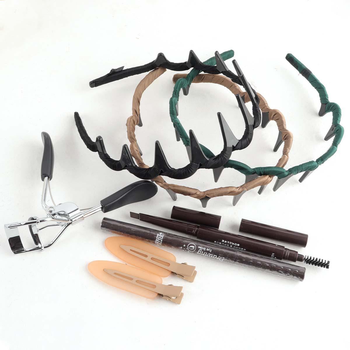 47-piece makeup tool set, stylish small makeup bag, makeup brush set, portable travel makeup puff