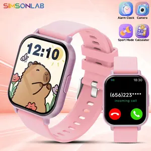 SIMSONLAB Low Power Smart Watch for Kids, Water Reminder, Sitting Reminder, Wireless Calls, Message Alerts, Clock, Weather Display, Music Control, Multi-Functional New Year Gift Suitable For All Ages