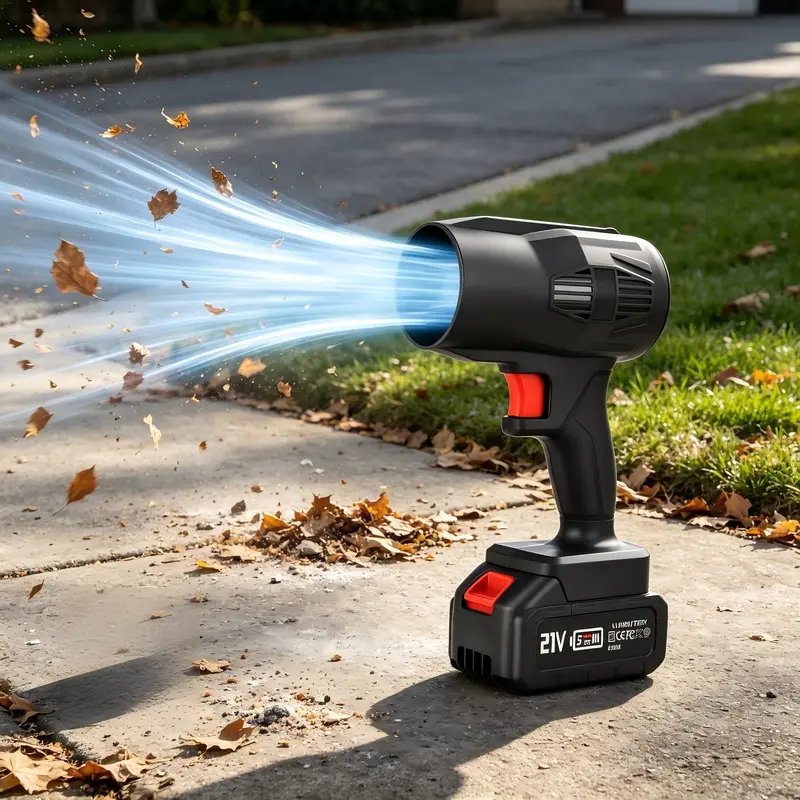 Cordless Handheld Blower with Battery - Lightweight, Portable Garden Leaf Blower for Lawn Care, Snow Removal, Home & Outdoor Maintenance