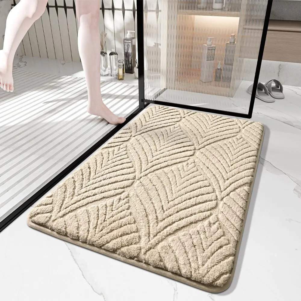 Thick Absorbent Non-Slip Bath Mat, Ultra Soft Quick-Dry Bathroom Rug, Anti-Slip Foot Pad, Home Decor Accessory, 1 Piece