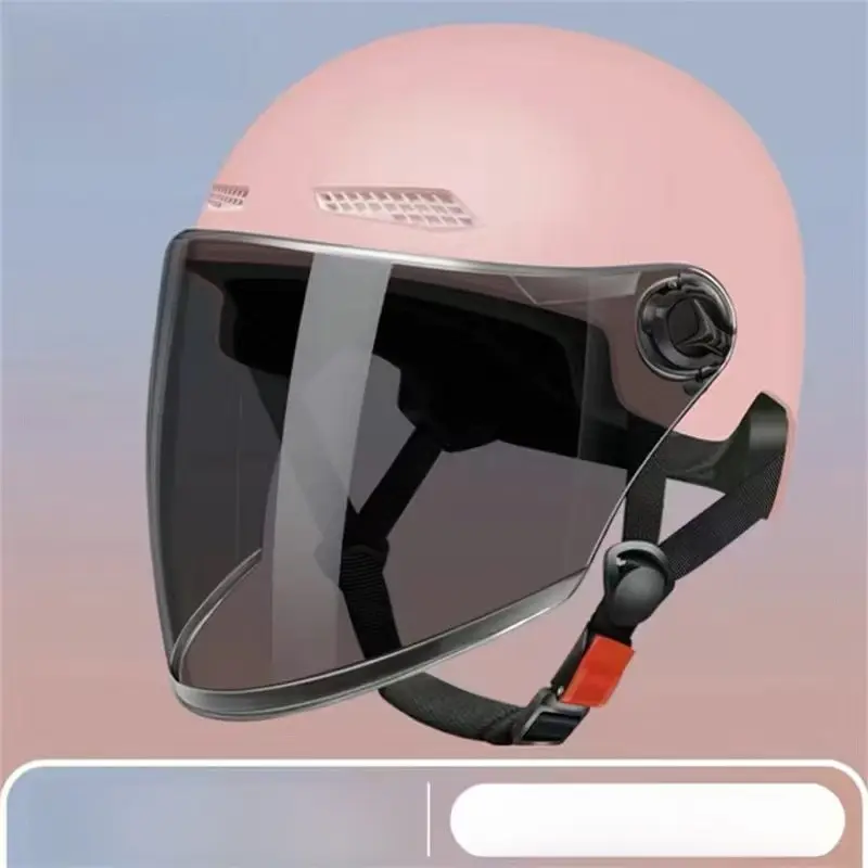 Unisex Half Helmet for Electric Motorcycle & Scooters, 27*15.5cm Impact Buffer Safety Headgear with Removable Washable Liner, for Daily Commuting & Summer Riding