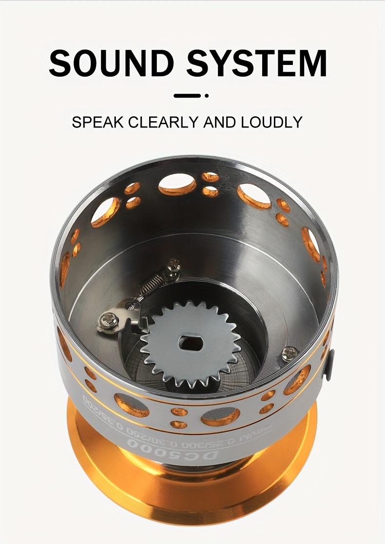 Spinning Fishing Reel Made of Aluminum Alloy with a Gear Ratio of 5.2:1, Suitable for DC 1000-7000 Series, Featuring a Maximum Drag of 26LB, Designed for Both Freshwater And Saltwater Use