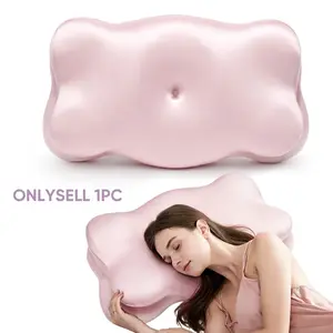 3D Cloud Pillow: Specialized Pillow for Sleep Apnea — Crafted from ultra-soft, integrally molded memory foam; a bed pillow designed specifically for side sleepers, yet also suitable for back and stomach sleepers, Memory Foam Cushioning