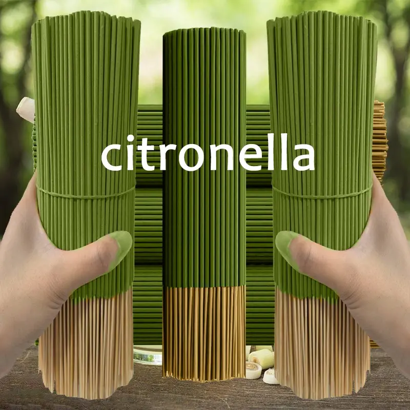 21/71/150PCS lemongrass oil lemongrass Fragrance sticks -45 minute burning time, artificial wooden fragrance suitable for home, camping, yard, outdoor activities - air purification, relaxation, Aromatic scents, holiday decoration