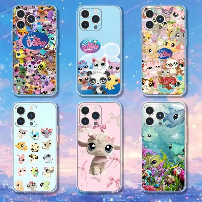 Little pet shop phone case, transparent soft case, drop-proof and scratch-resistant, suitable for iPhone 17/16/15/14/13/12/11/X/XS/XSMAX/16E/17E and various Samsung phones, a holiday gift for friends, family, or yourself.