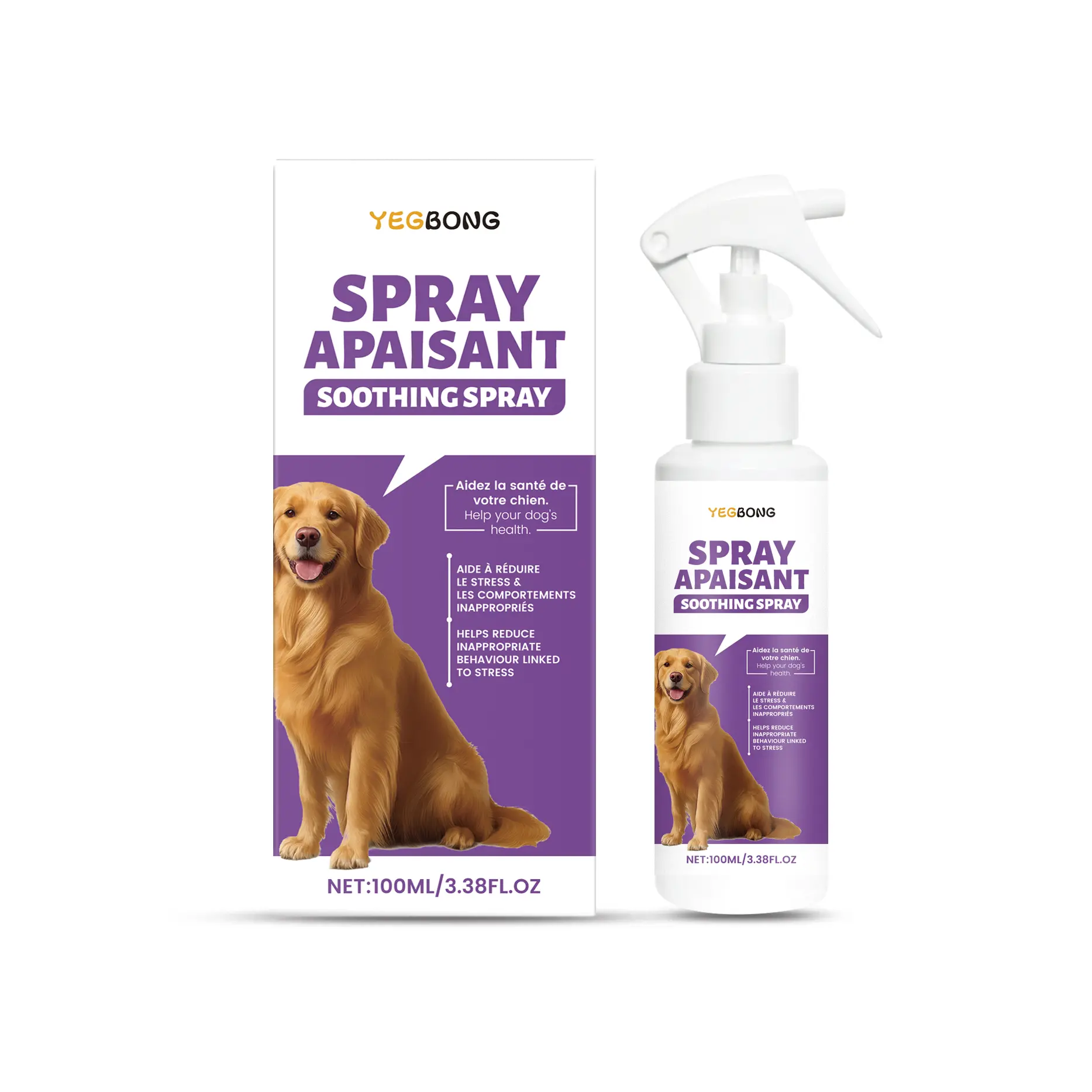 Yegbong Dog Care Spray Gentle ingredients for fresh care and relief of pet discomfort, external use care spray