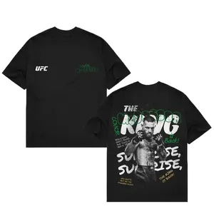 [ 🥊   Sale Up To 50%]Men's UFC Black Conor McGregor King T-Shirt, The Notorious UFC, MMA Graphic Tee, UFC MMA Shirt, Gift for Fighters, Sports Apparel