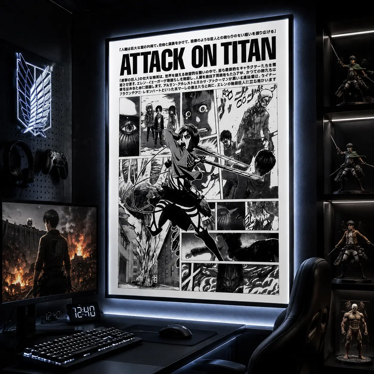 Attack on Titan Poster V6, Attack on Titan Art