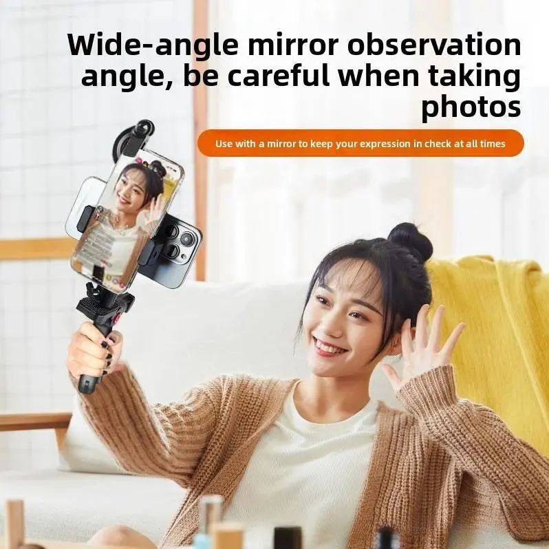 Multi-Functional Dual-Sided Teleprompter Phone Stand | Desktop Handheld | Live Stream Voiceover Video Recording Essential