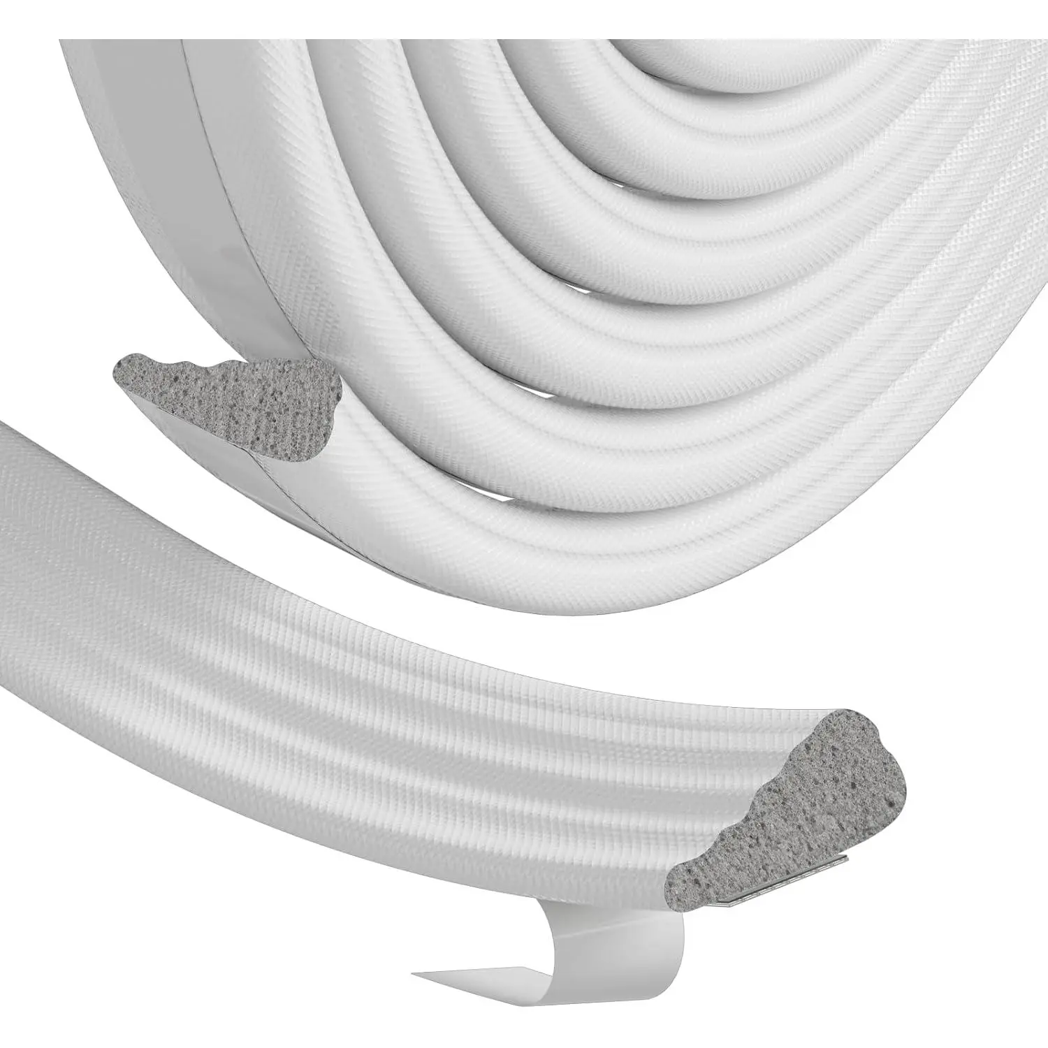 Weather Stripping Door Seal Strip for Door Frame,Window Insulation for Winter,Doors Soundproofing Gap Filler,Window Sealer Exterior Doors Weather Stripping, Windows Draft Stopper (White,118'')