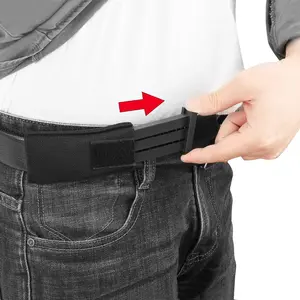 Horizontal Magazine Concealed Carrier Extra Single Pistol Magazine Carrier Pouch with Safety Hook and Loop