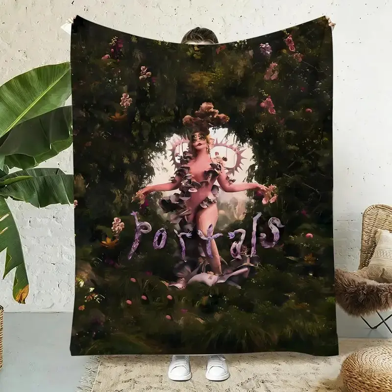 M-Melanie Martinez's new music album featured the same flannel blanket. Lightweight, soft, and skin-friendly summer blanket.