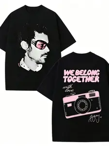 Harry Styles 2026 Man T-Shirt, We Belong Together Concert Tee, Retro Pop Music Pattern Shirt, Unisex Streetwear Set, All Seasons Casual