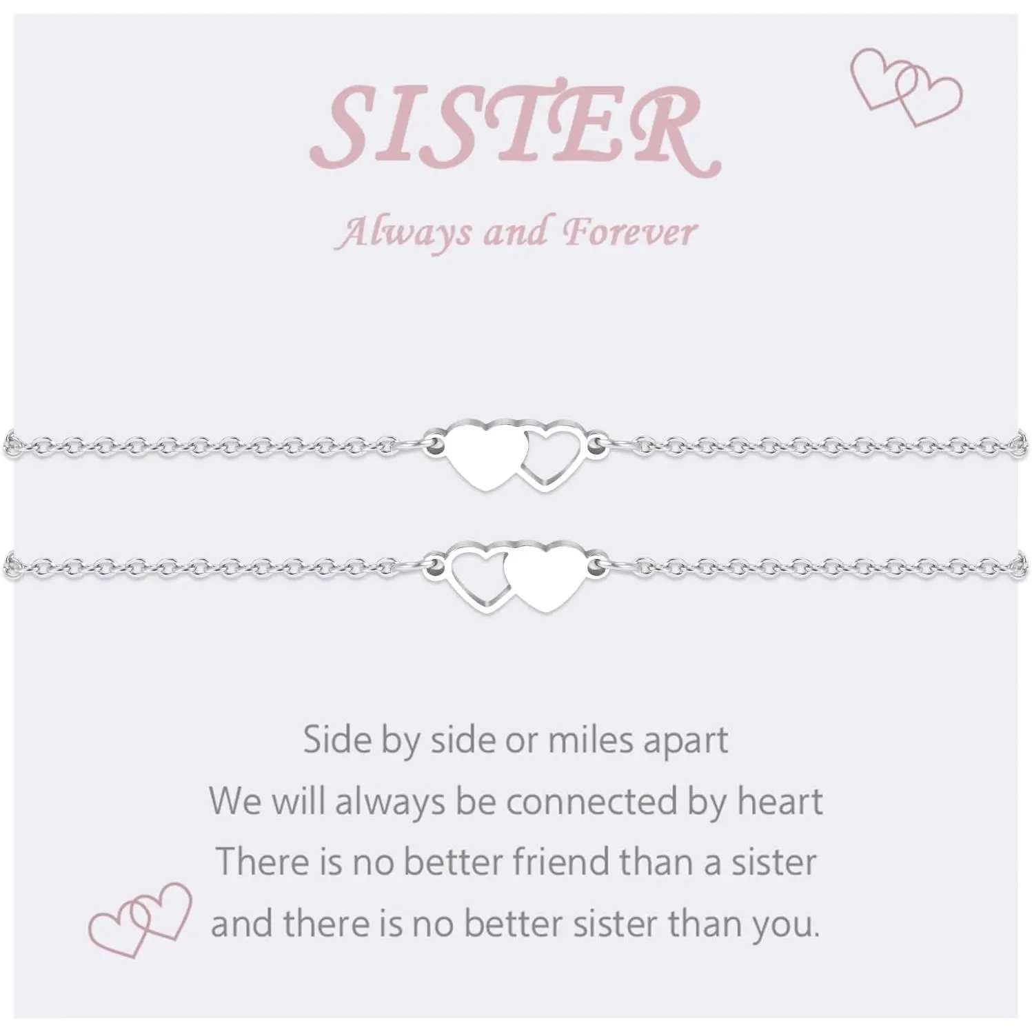 2/3 PCS Sister Bracelets Sister Gifts from Sister Matching Bracelet