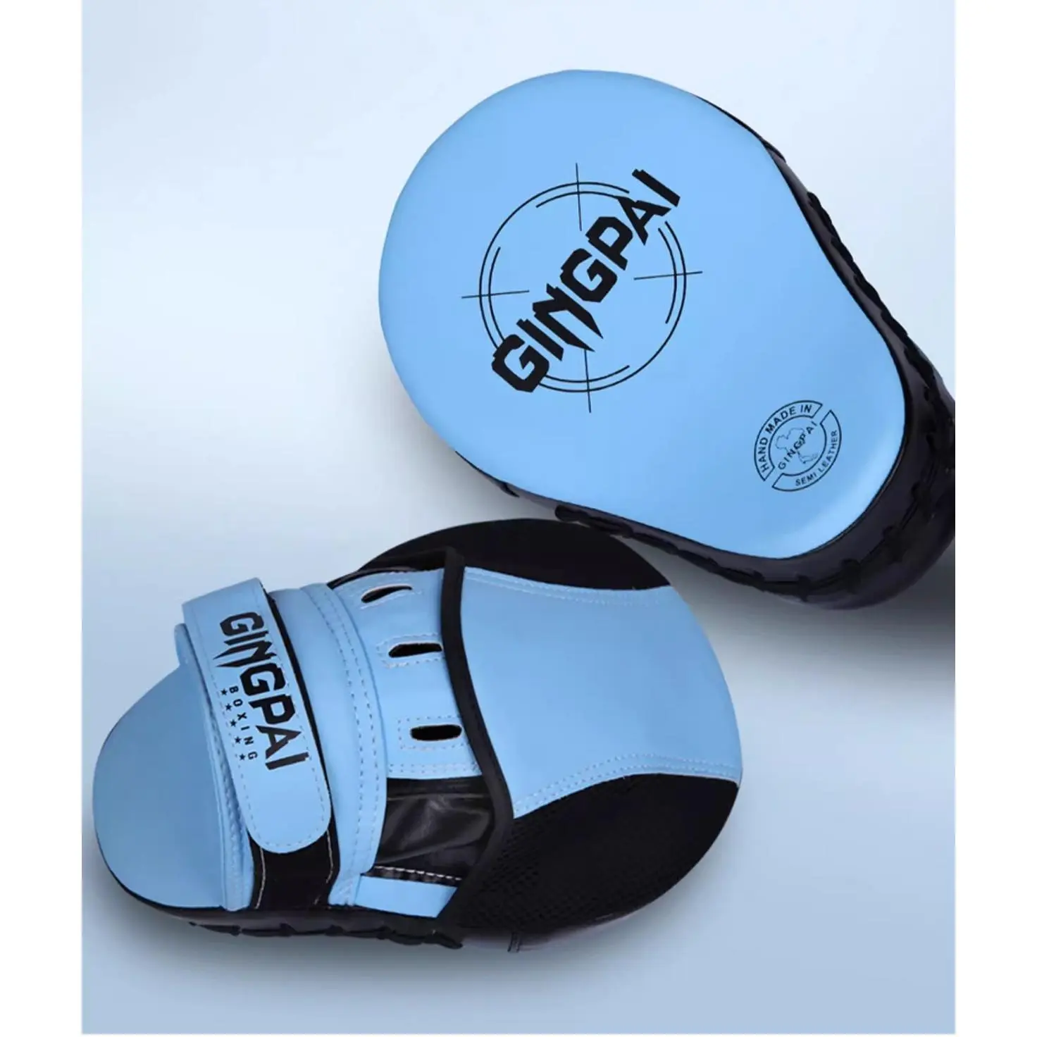 Unisex PU Leather Boxing Training Full Set - Includes Kids-Adult Gloves, Hand Targets, Kick Pad, Carry Bag