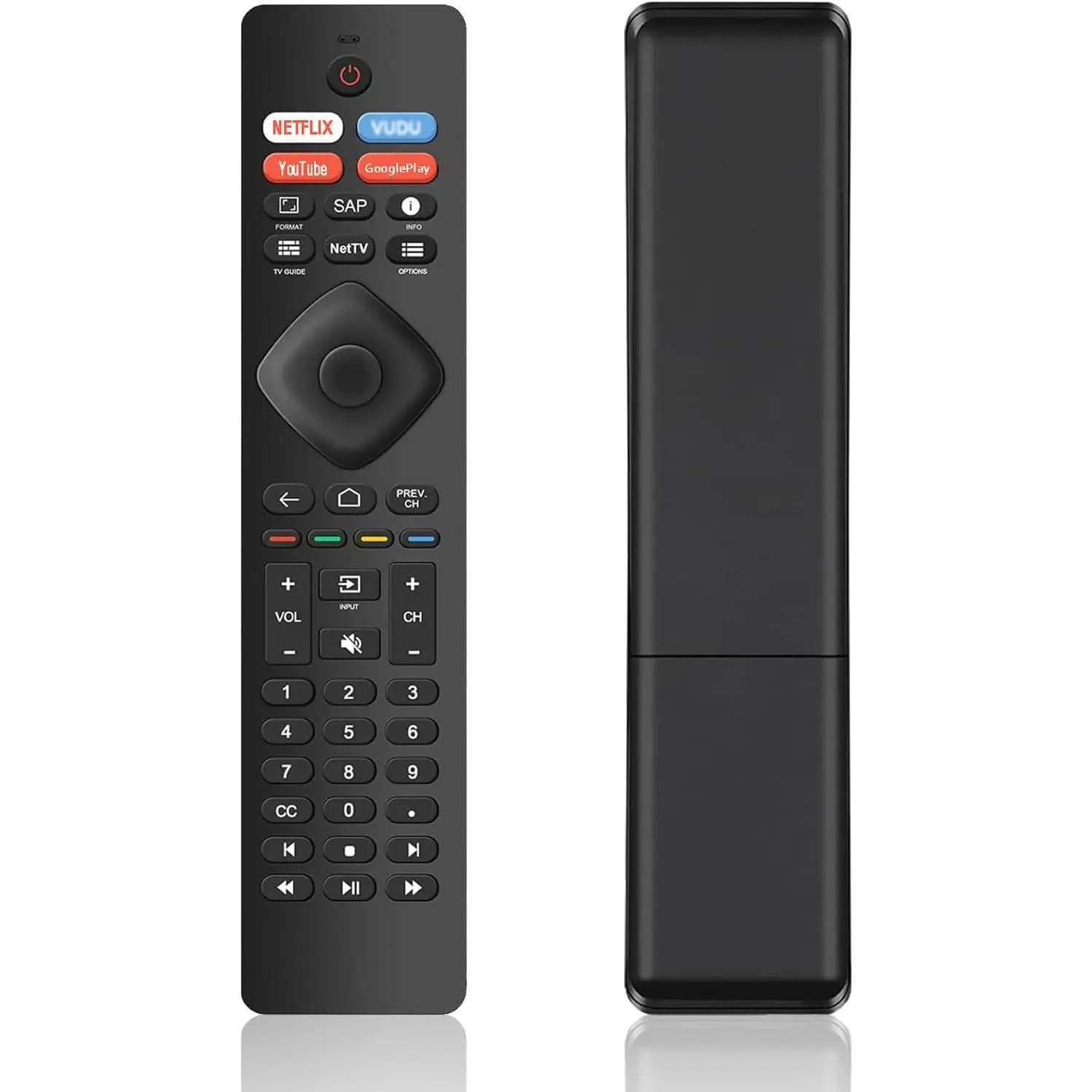 Universal Remote Replacement for Philips Smart TV All 4K Ultra LED LCD HDTV 3D UHD TVs, with Shortcut Hotkeys - No Setup Required,HDMI,Splitter,Android Smart TV Box,tall,tripod,audio,video,usb,adapter,sound,effect,desk,accessory,aux,,capture,card