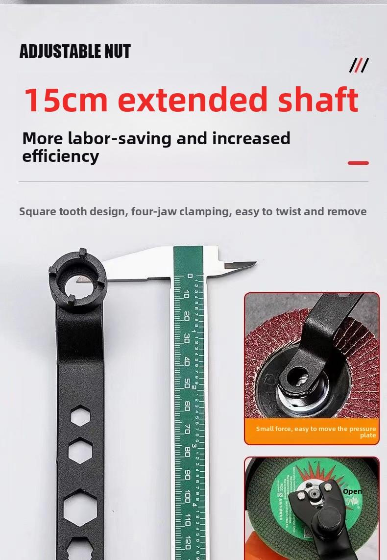 Factory direct sale of new angle grinder adjustment wrench, three-in-one four-prong wrench for changing grinding discs and polishing discs, multi-purpose