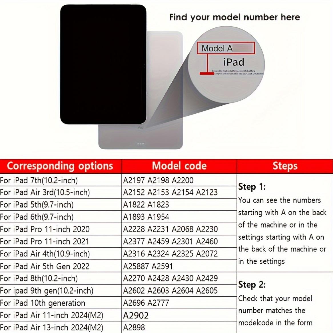 Full screen cherry pattern, with adjustable bracket and pen slot, foldable non-slip TPU protective case, suitable for iPad mini, iPad Air, iPad Pro/iPad 10th generation, 11th generation and other series of iPad protective cases