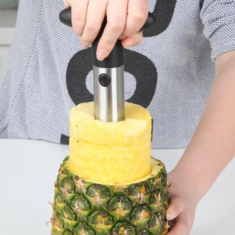 Convenient Pineapple Cutter, 1 Count Stainless Steel Pineapple Peeler, Fruit Utensils for Home Kitchen, Fruit Vegetable Slicer