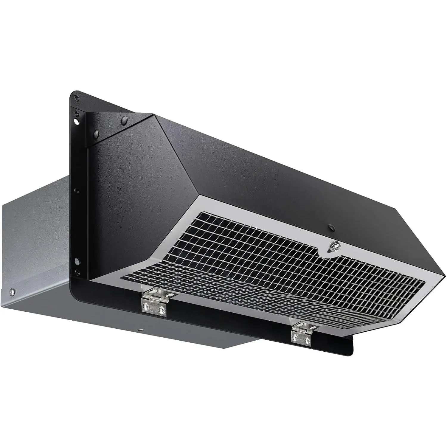 Microwave Vent Range  Vent Wall Vent Cap for Microwave Exhaust,Kitchen/Bath Ventilation Fan/Stove Outside Vent Cover,Wall Exhaust Vent Kit Vent  Wall Cap for 3-1/4" x 10" Duct,Black