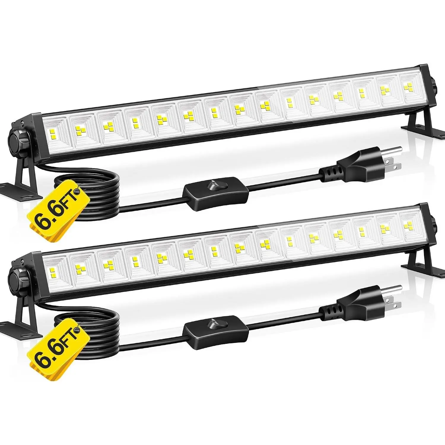 5400LM LED Shop Lights, Plug in Workbench Light for Garage, 2 Pack