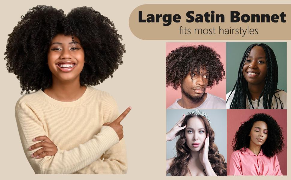 Double Layer Reversible Satin Sleep Bonnet for Men – Perfect for Sleeping, Makeup & Curly Hair Care – Ideal Back to School Accessory for Comfort & Style