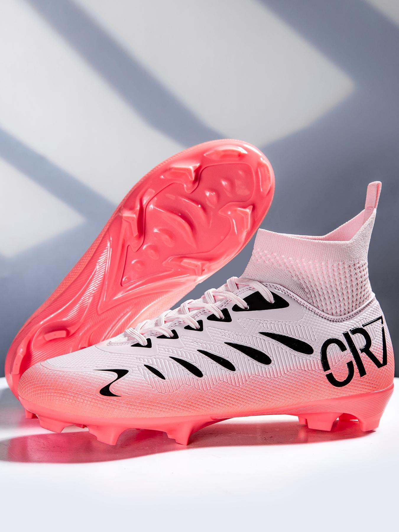 Professional Men's Soccer Shoes Long Studs Ag Fg Outdoor Training Sneakers Breathable Comfort PU Leather Anti-Slip All Seasons Sporty Style