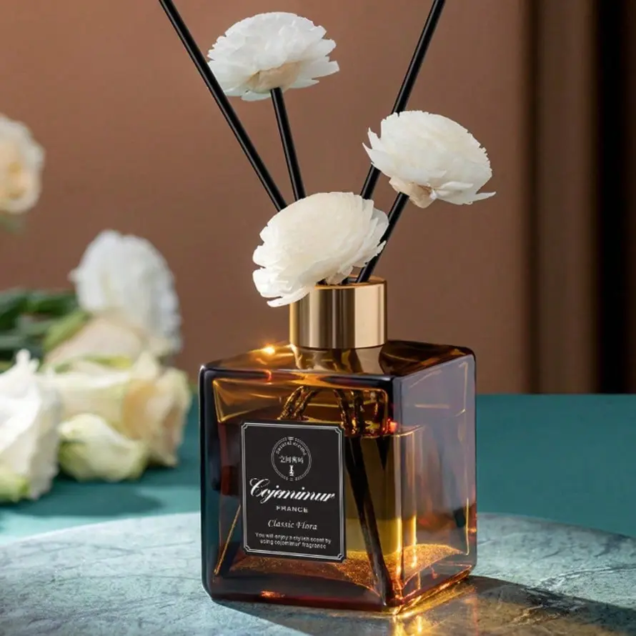 2pcs 50ML Color Frosted Reed Diffuser, Aromatherapy Home Fragrance, Liquid Form, Non-Flammable, Ideal for Home Decor, #reeddiffuser #homefragrance